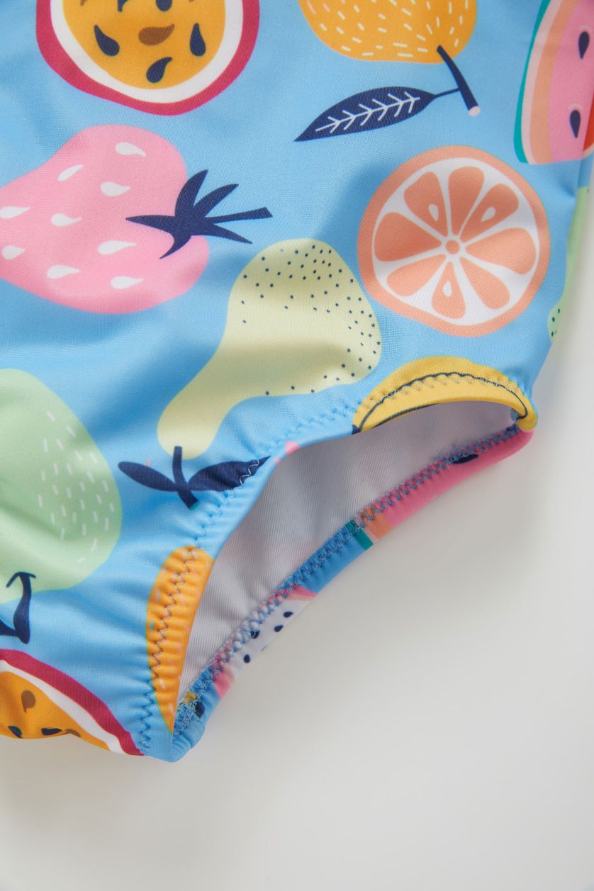 BÉBÉ FILLE Bleu Maillot de Bain imprimé pour Bébé Fille