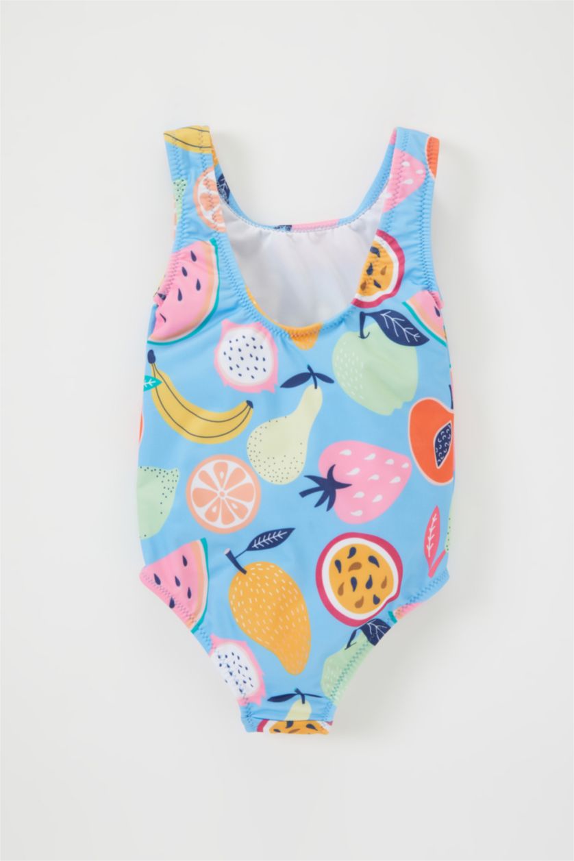 BÉBÉ FILLE Bleu Maillot de Bain imprimé pour Bébé Fille