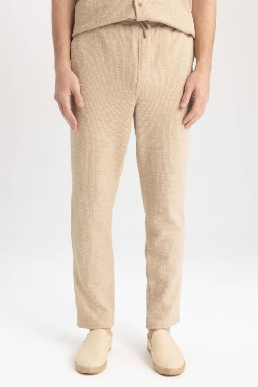 Ерлер ашық реңк релакс пішімі джакар тұрақты етек Шалбар