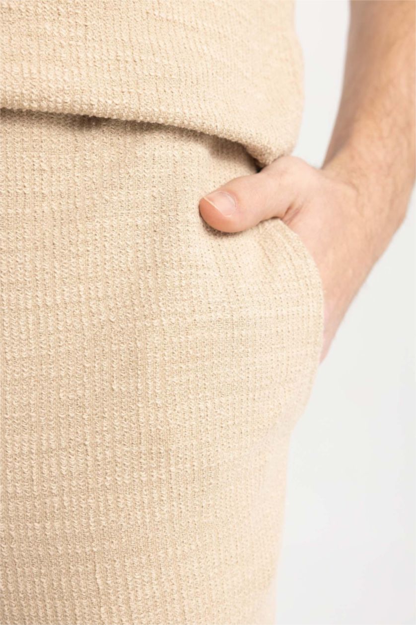 Ерлер ашық реңк релакс пішімі джакар тұрақты етек Шалбар