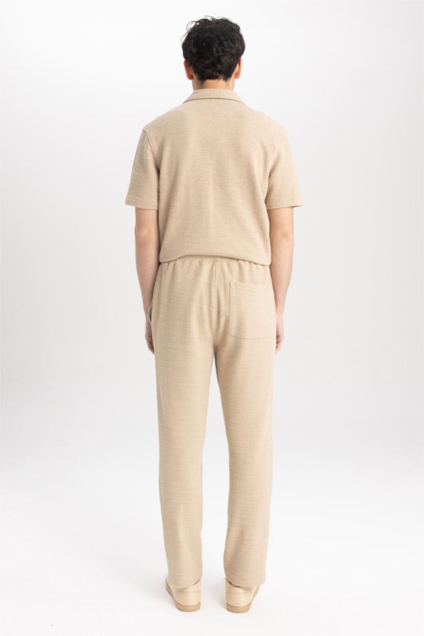 Ерлер ашық реңк релакс пішімі джакар тұрақты етек Шалбар