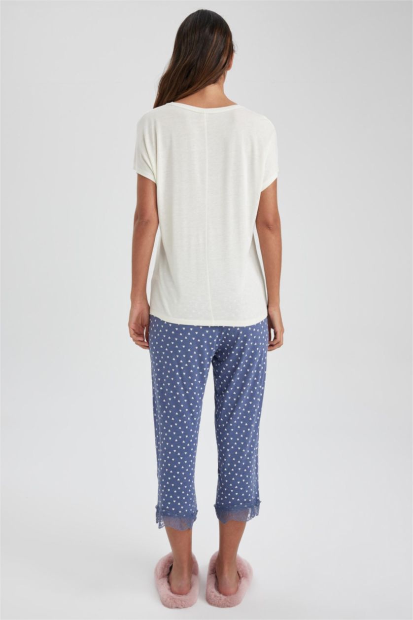 WOMAN Indigo Fall In Love Regular Fit Short Sleeve 2 Piece Set