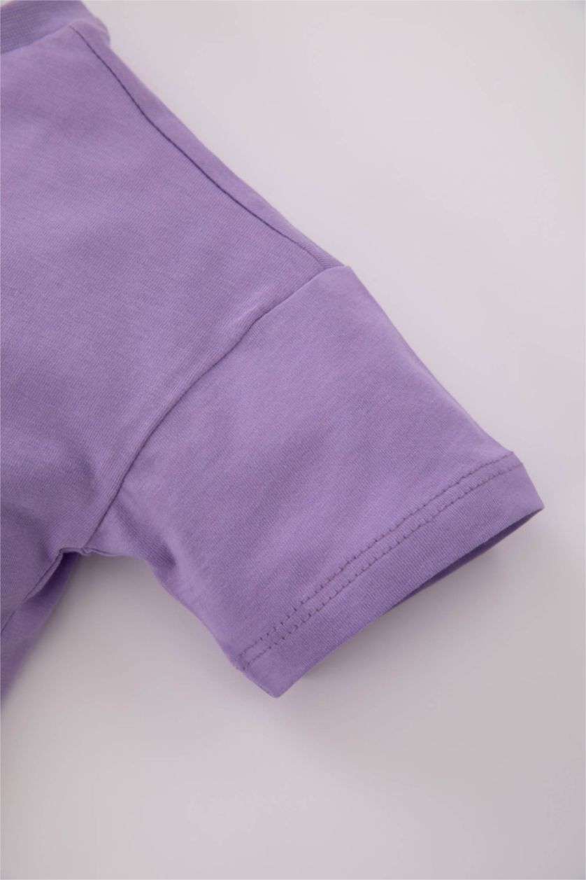 Малыши мальчики Сиреневый Комплект из 2-вещей с принтом для малышей мальчиков