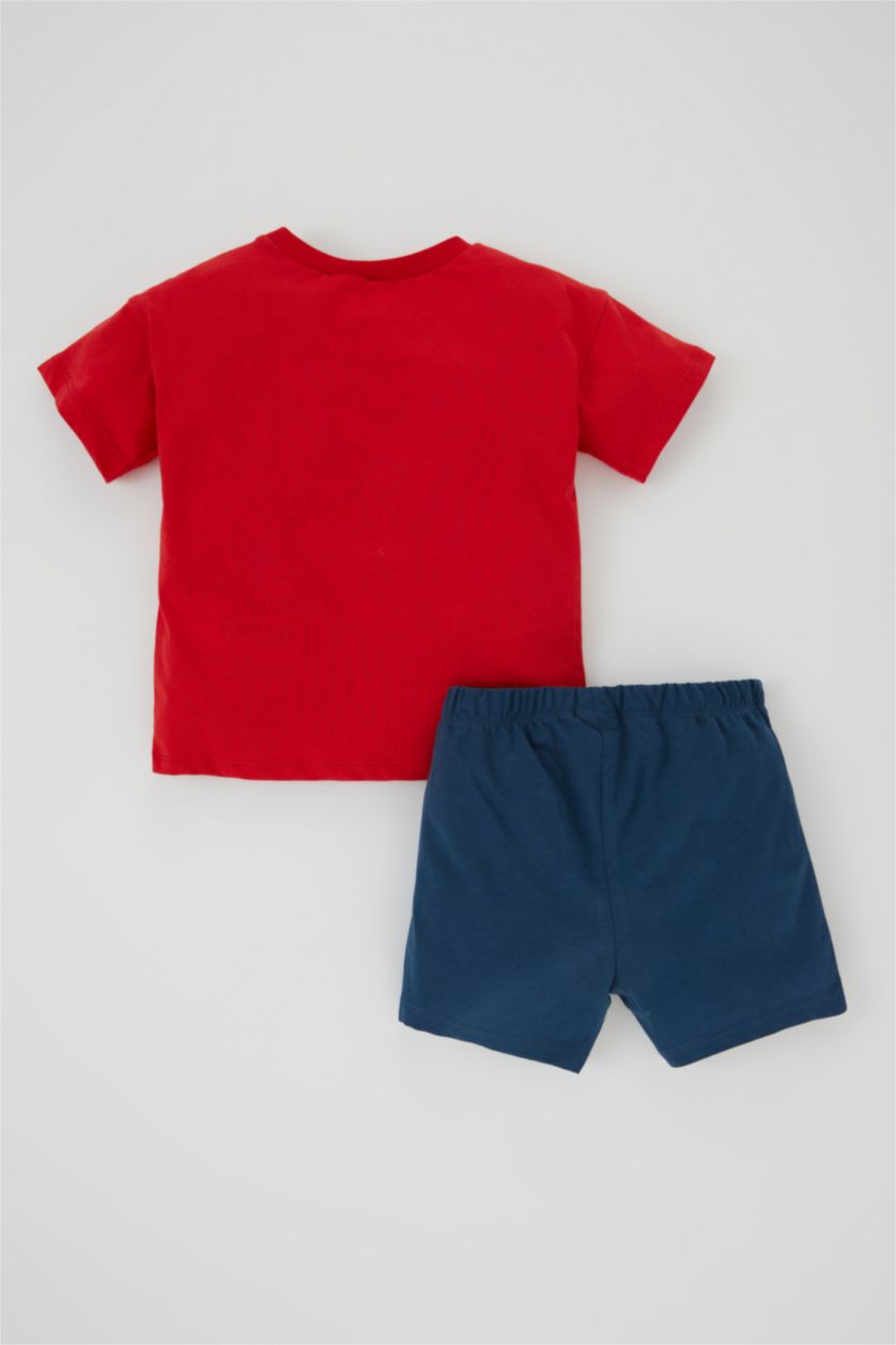 Малыши мальчики Красный Комплект из 2-х вещей с принтом для малышей мальчиков