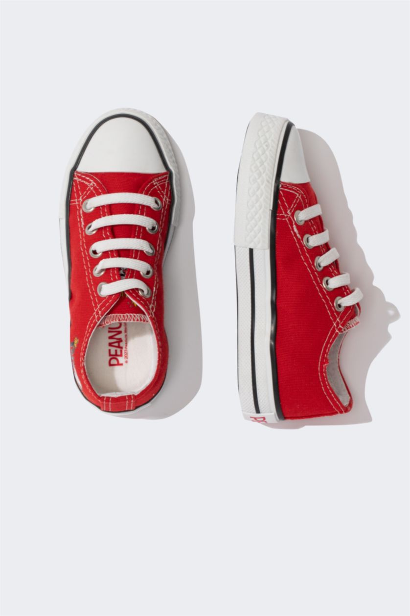 Ұлдар Және Жасөспірімдер қызыл Ұлдарға Snoopy кроссовка