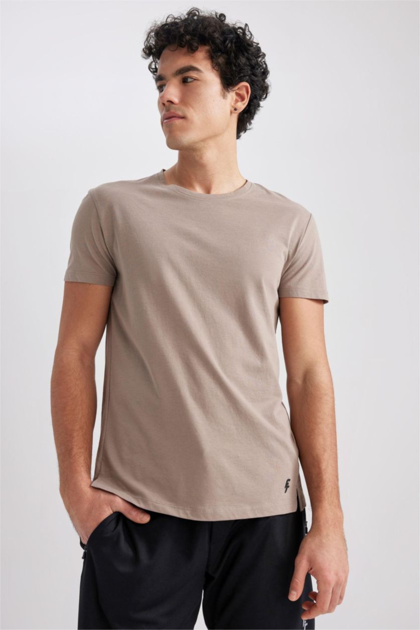 رجالي فيزوني Slim Fit Short Sleeve T-Shirt