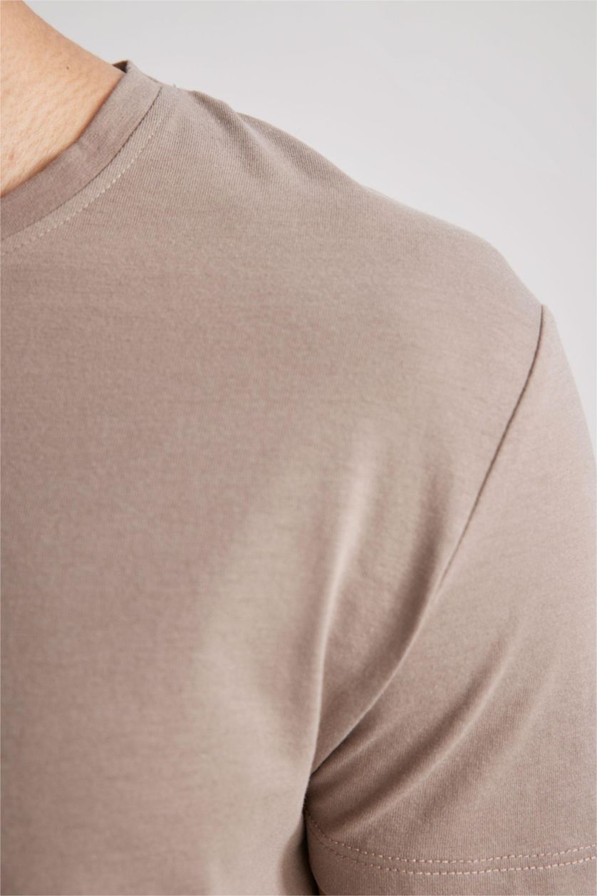 رجالي فيزوني Slim Fit Short Sleeve T-Shirt