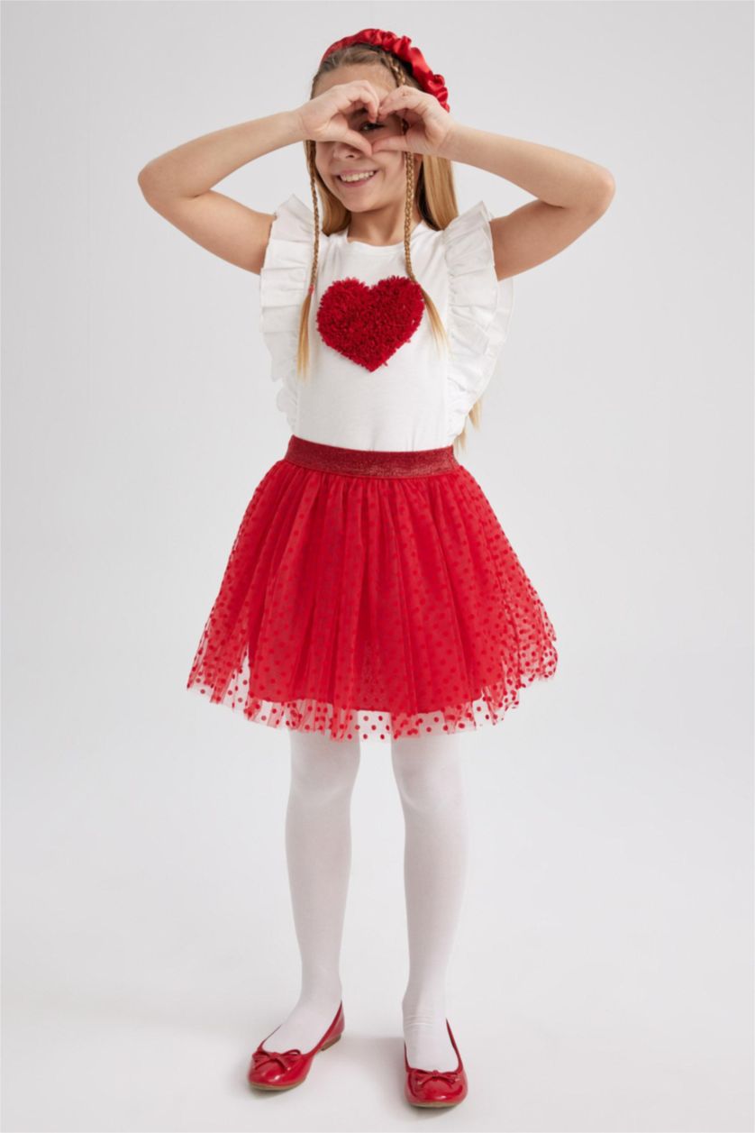 GIRLS & TEENS Red Girl Tulle Skirt