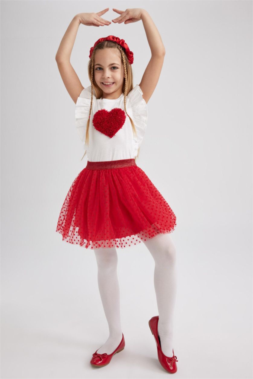 GIRLS & TEENS Red Girl Tulle Skirt
