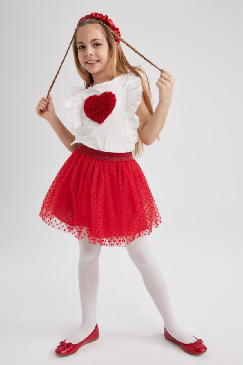 GIRLS & TEENS Red Girl Tulle Skirt