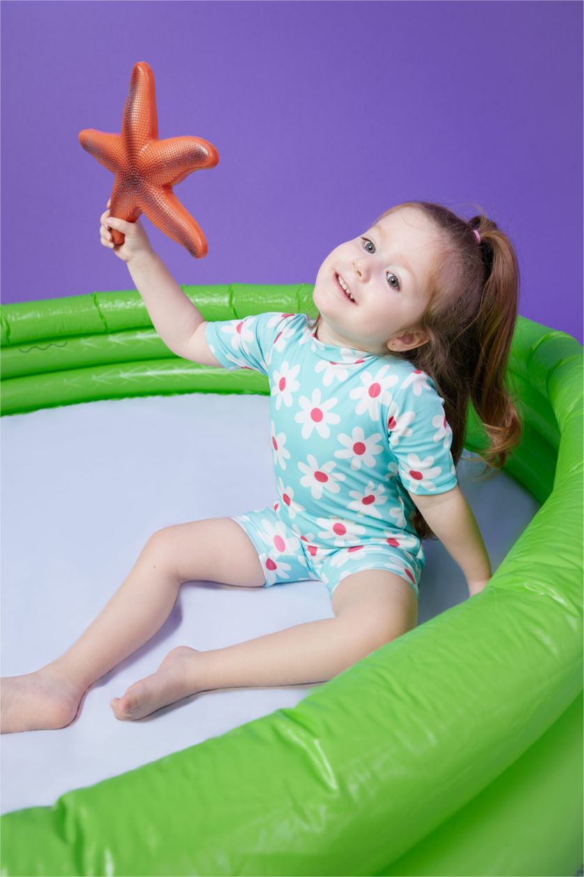 BÉBÉ FILLE Turquoise Maillot De Bain Fruit