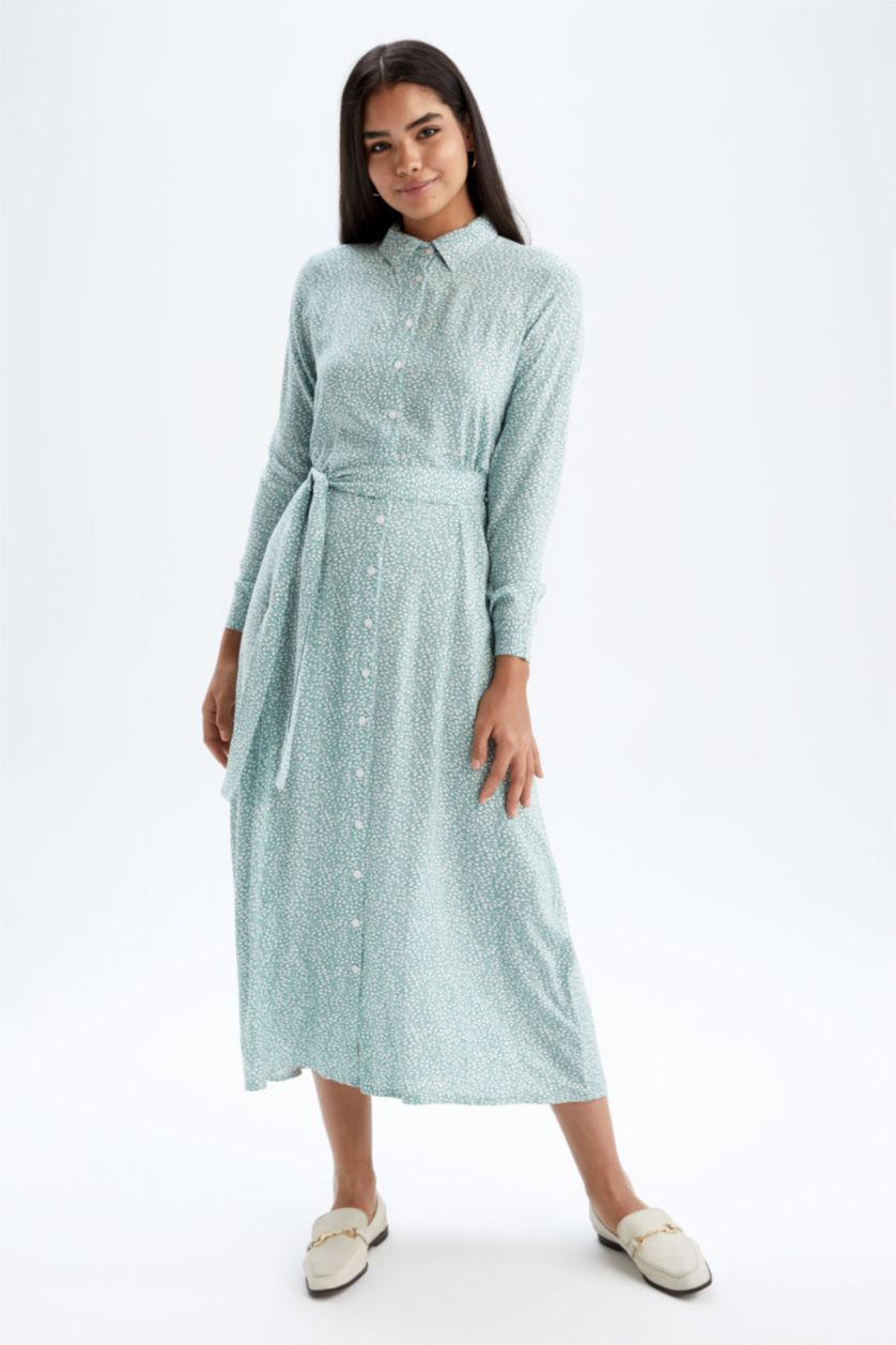 Women Mint Melange Dress