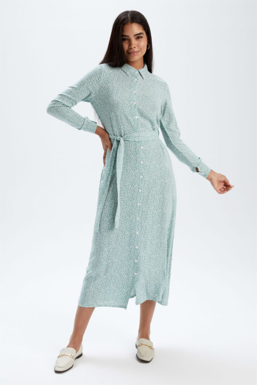 Women Mint Melange Dress