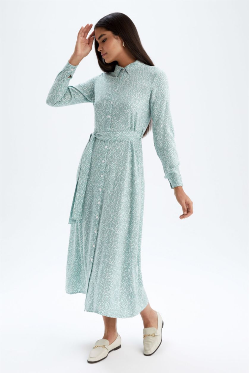 Women Mint Melange Dress