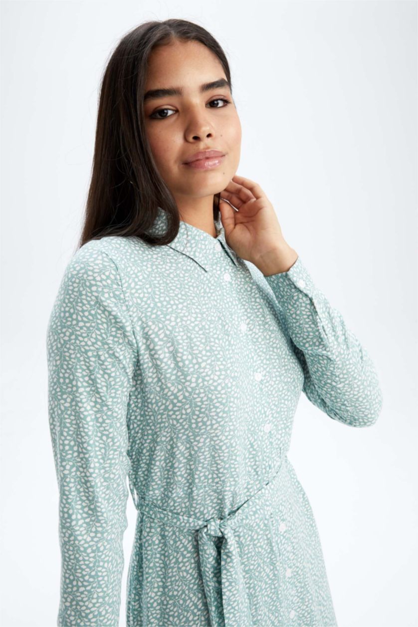 Women Mint Melange Dress