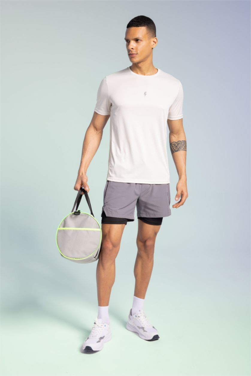 MAN Grey Defacto Fit Slim Fit Shorts