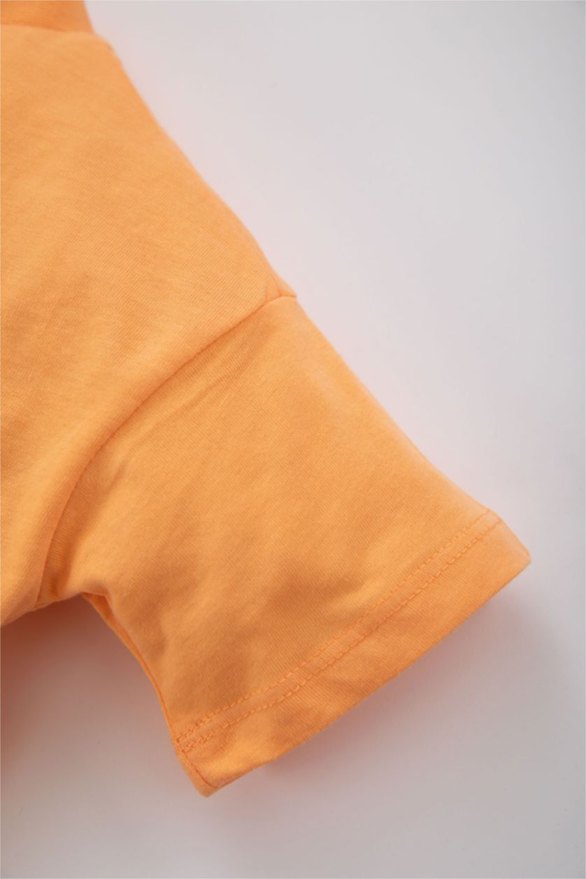 Малыши мальчики Лососевый Футболка стандартного кроя для малышей мальчиков