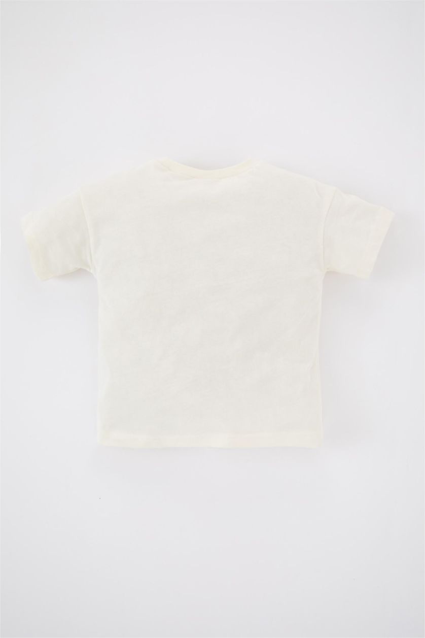 BÉBÉ GARÇON Écru T-Shirt à Manches Courtes à Motif Fruits Coupe régulière pour Bébé garçon