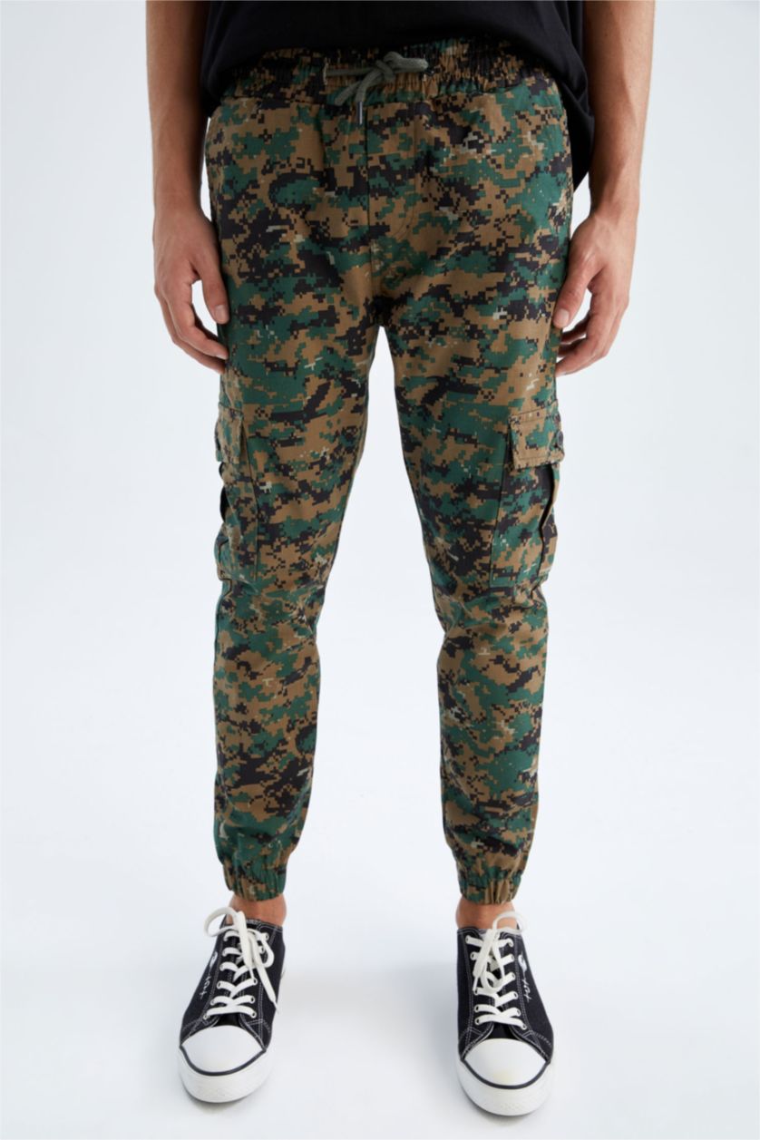 Erkek Yeşil Regular Fıt Pantolon