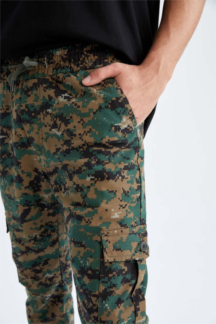 Erkek Yeşil Regular Fıt Pantolon