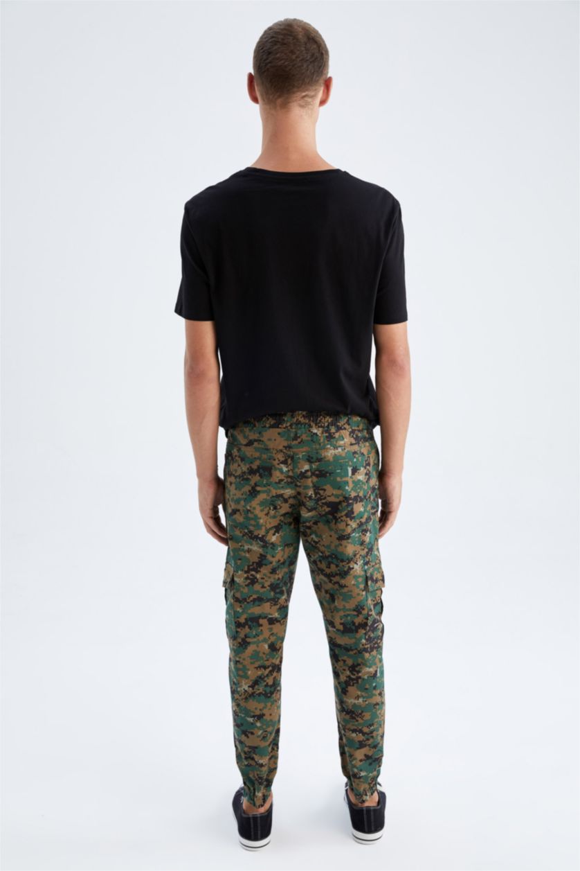 Erkek Yeşil Regular Fıt Pantolon