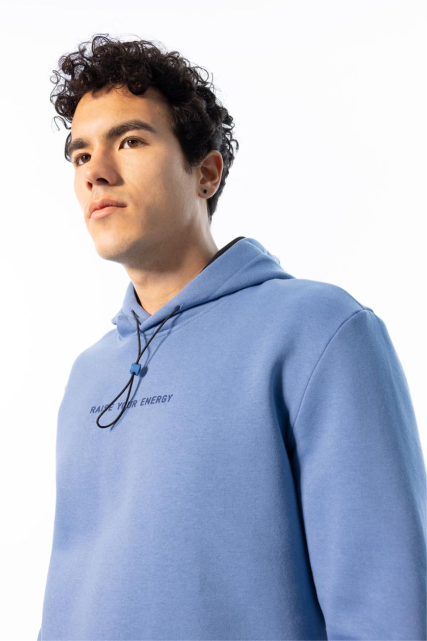 MAN Dark Blue Defacto Fit Standard Fit Hoodie Sweatshirt