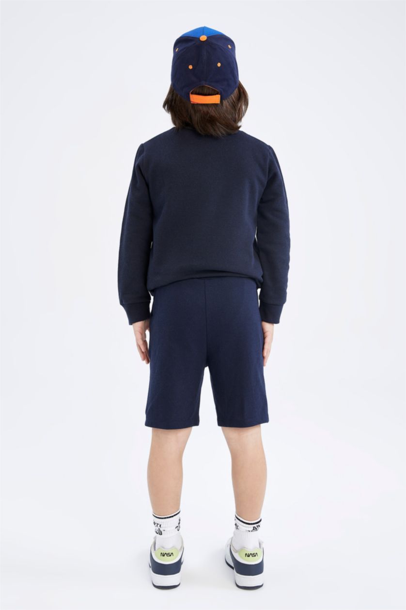 GARÇONS Marin Short Piquer Ourlet régulier