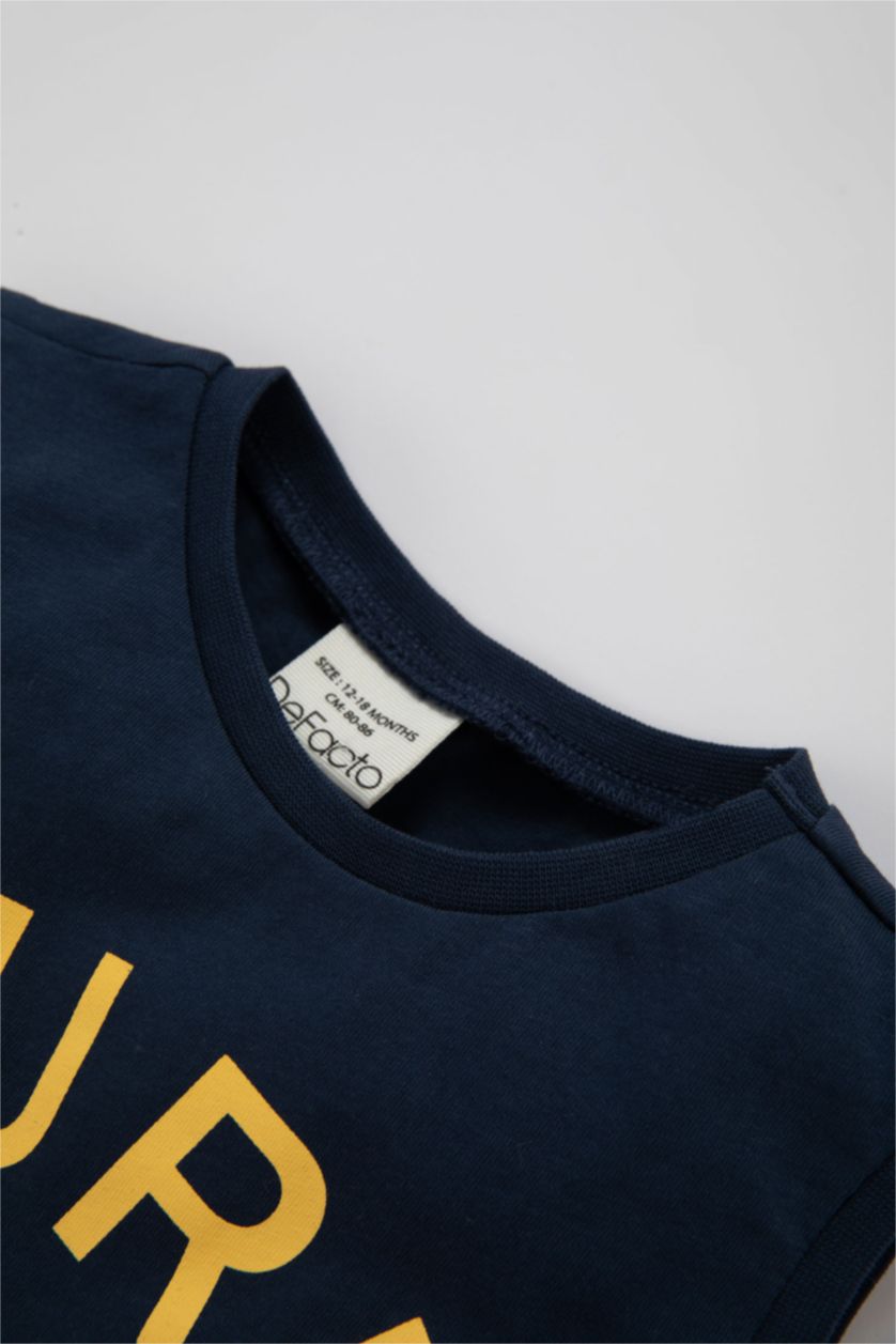 BABY BOY NAVY Baby Boy Printed Singlet