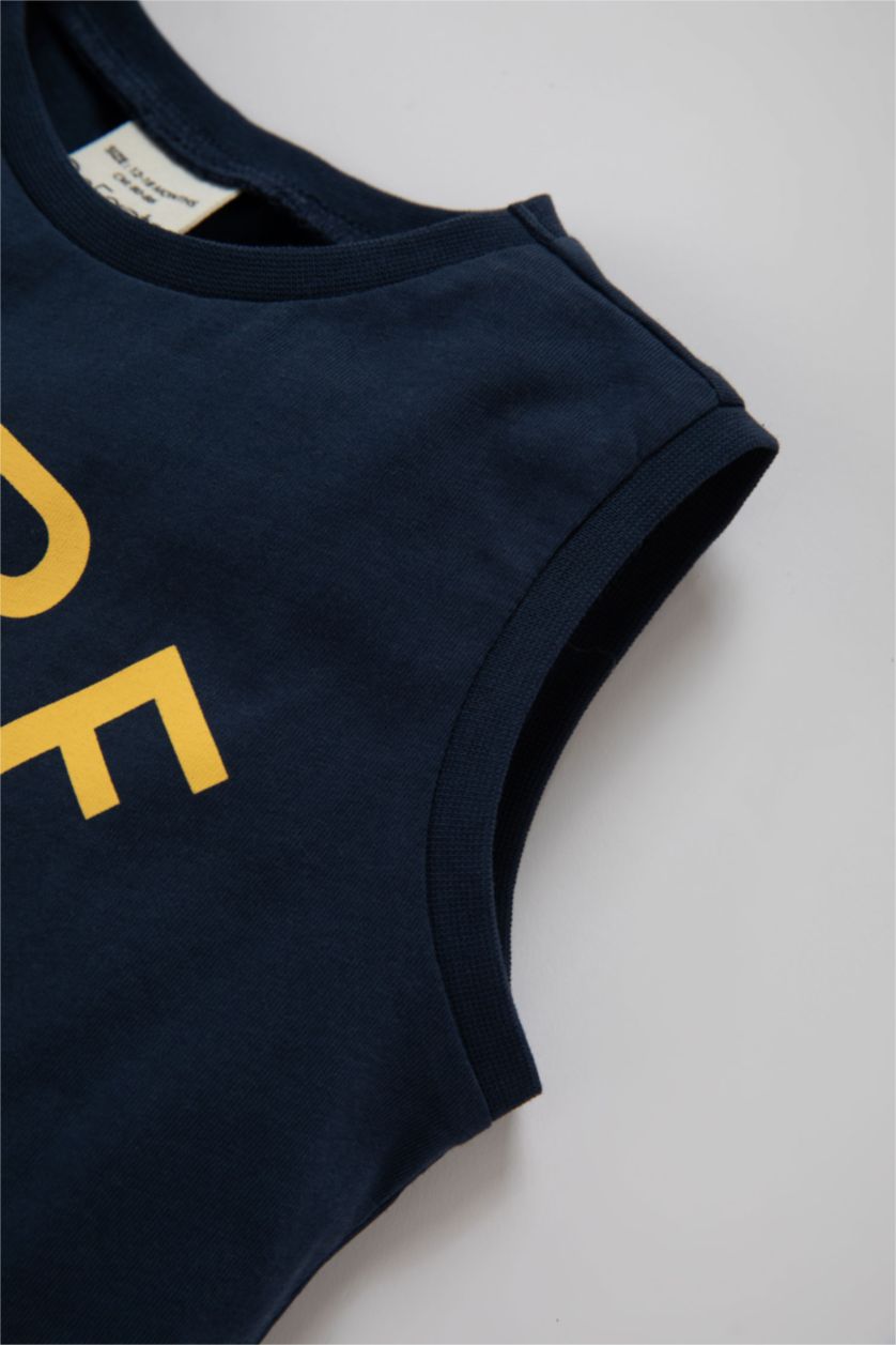 BABY BOY NAVY Baby Boy Printed Singlet