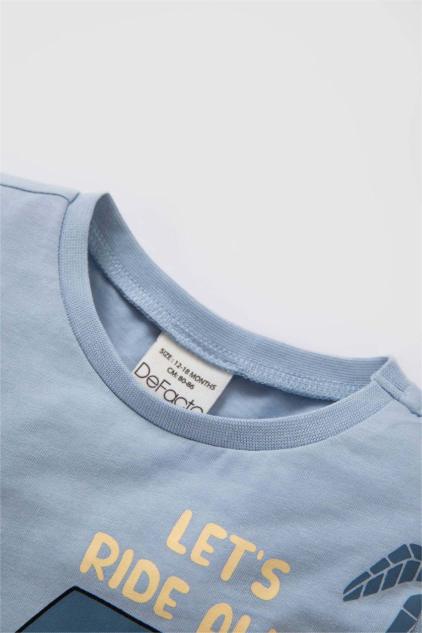 BABY BOY Blue Baby Boy Printed Singlet