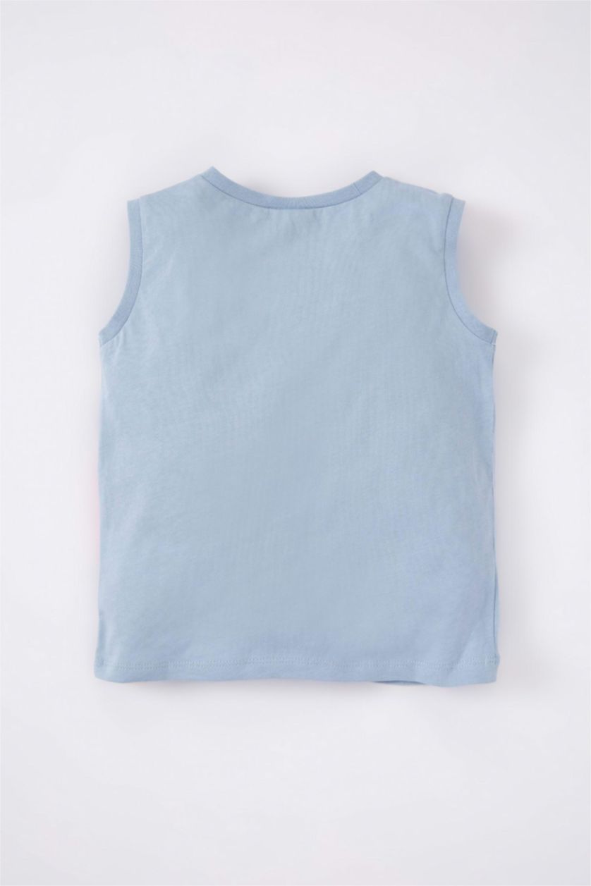 BABY BOY Blue Baby Boy Printed Singlet