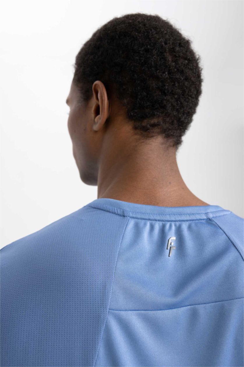 MAN Dark Blue DeFactoFit Regular Fit Crew Neck T-shirt