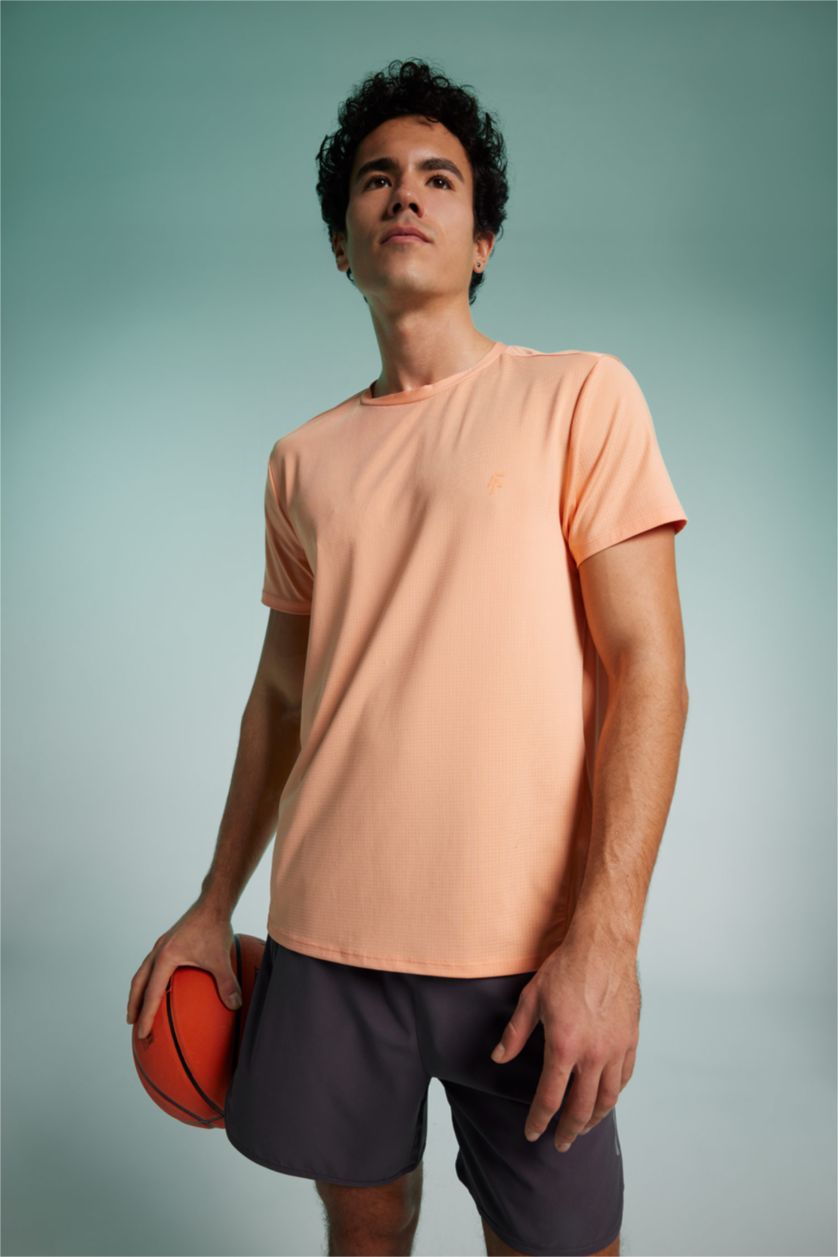 رجال سيموني تي شيرت رياضي قصة عادية بياقة مستديرة