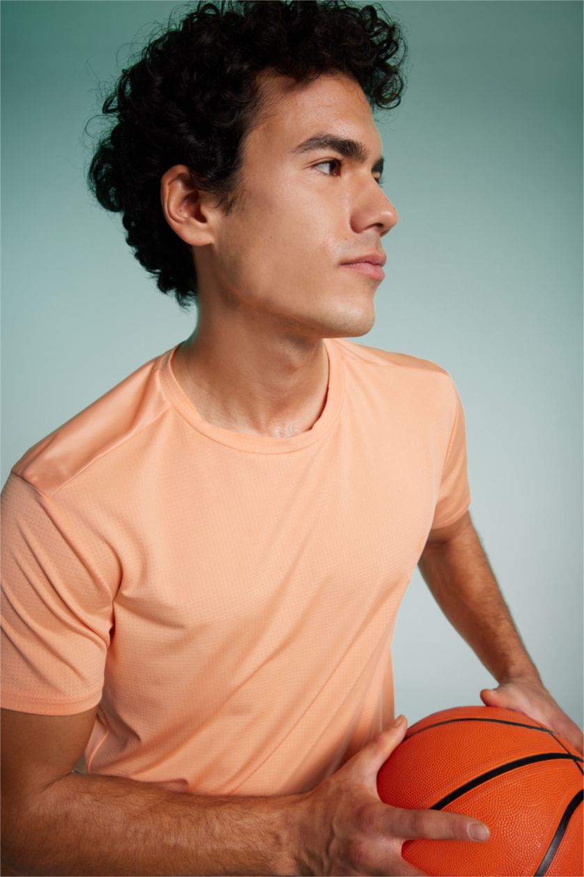 رجال سيموني تي شيرت رياضي قصة عادية بياقة مستديرة