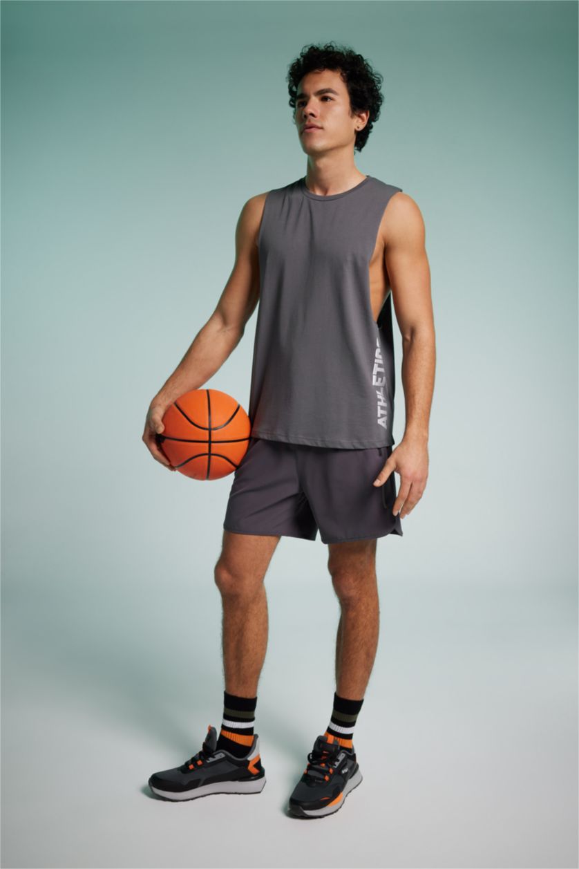 MAN Anthracite Standard Fit Sportsman Woven Shorts