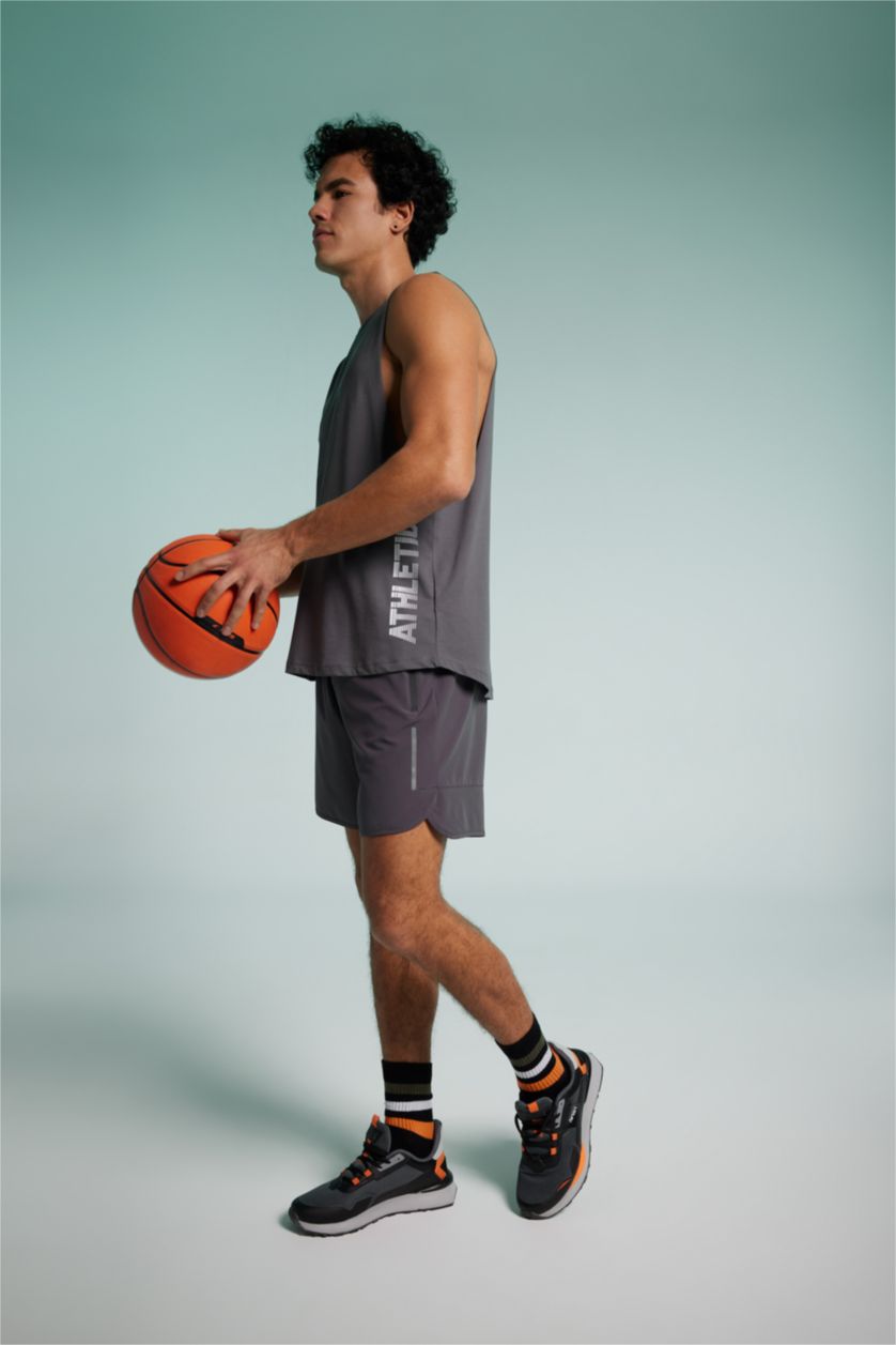 MAN Anthracite Standard Fit Sportsman Woven Shorts