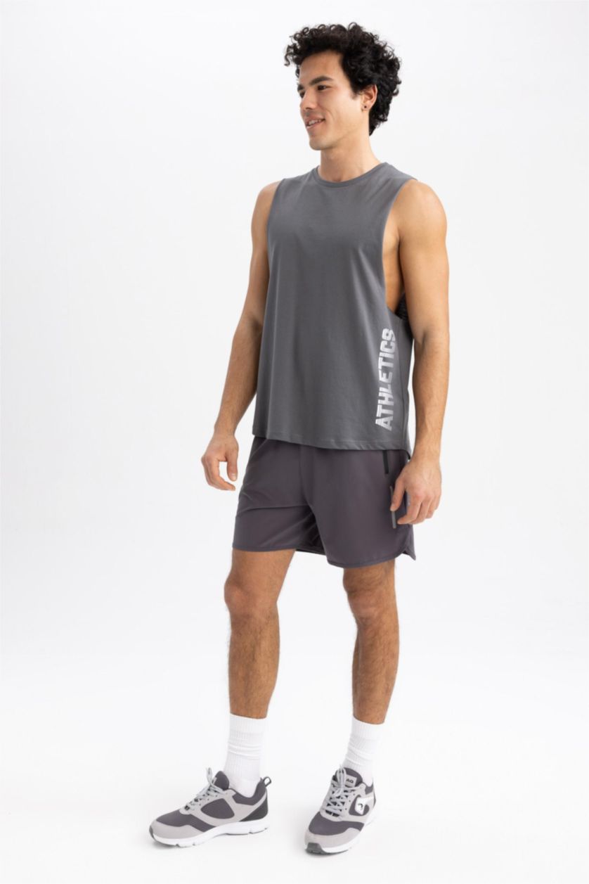 MAN Anthracite Standard Fit Sportsman Woven Shorts