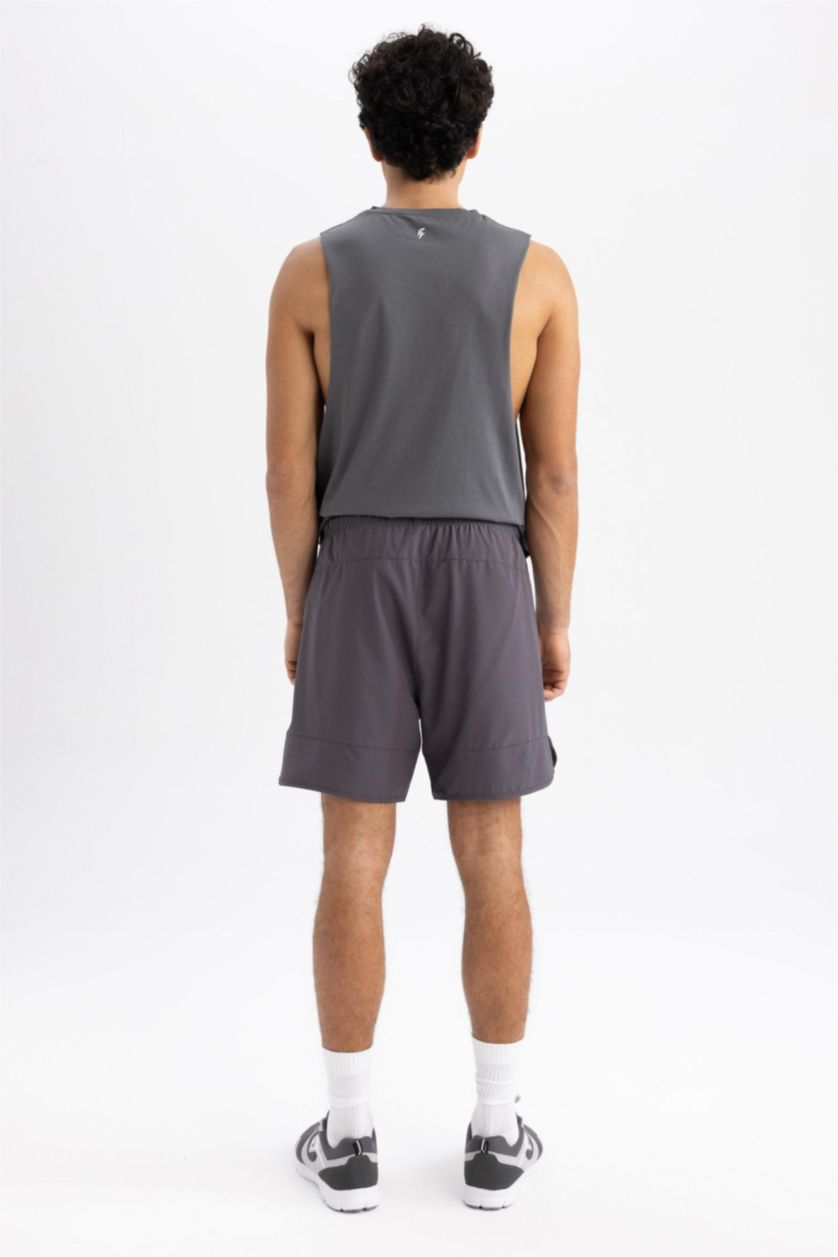 MAN Anthracite Standard Fit Sportsman Woven Shorts