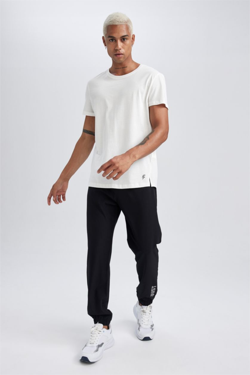 رجال أسود بنطلون بجامة رياضي سليم فيت من DeFactoFit