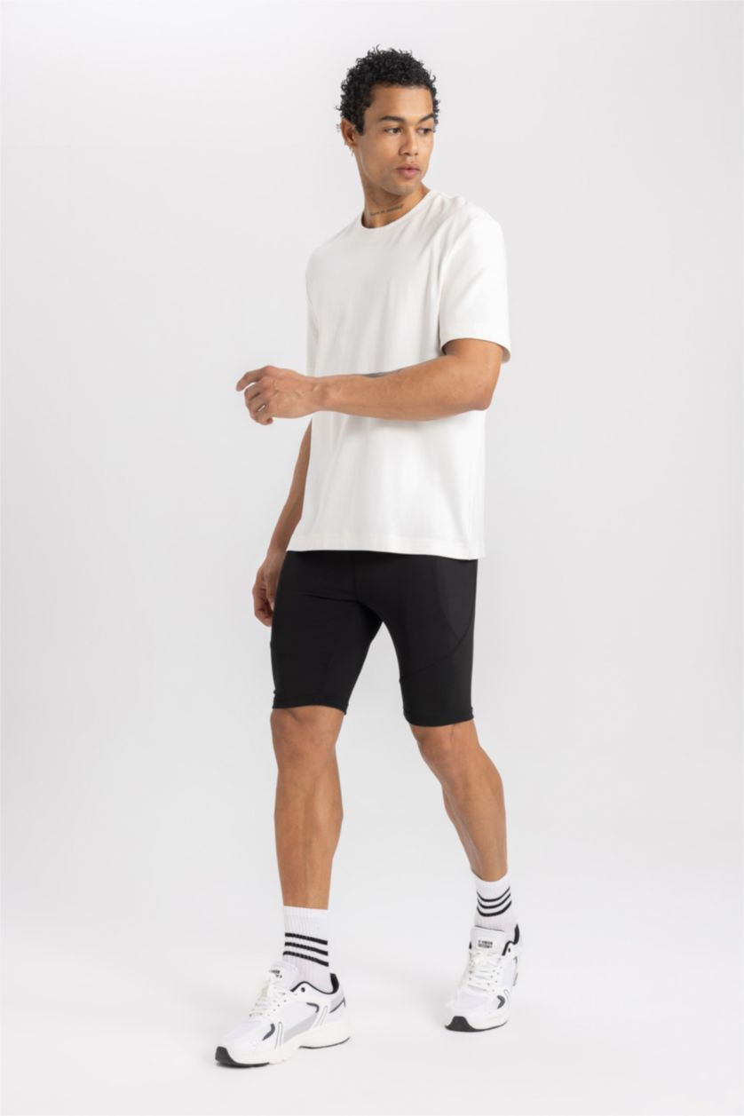 رجالي أسود ليجن رياضي سليم فيت من DeFactoFit