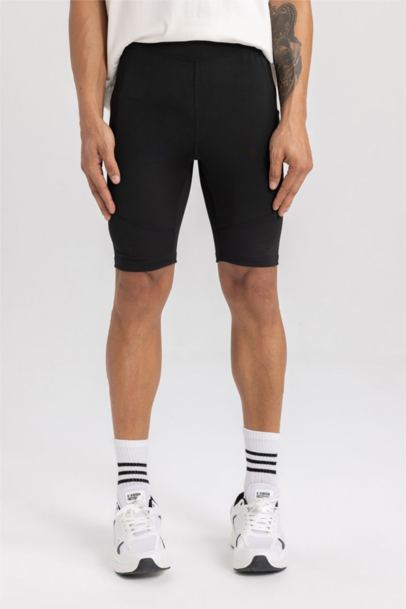 رجالي أسود ليجن رياضي سليم فيت من DeFactoFit