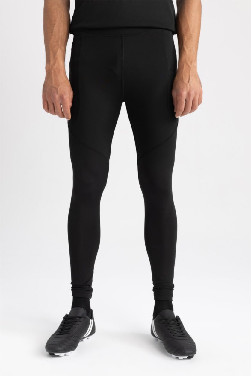 رجال أسود ستريج رياضي سليم فيت