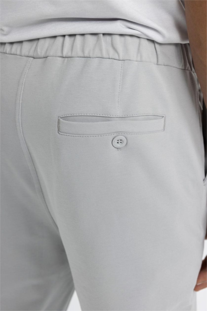 Ерлер Ашық сұр слим пішімі стандарт етек Джоггер