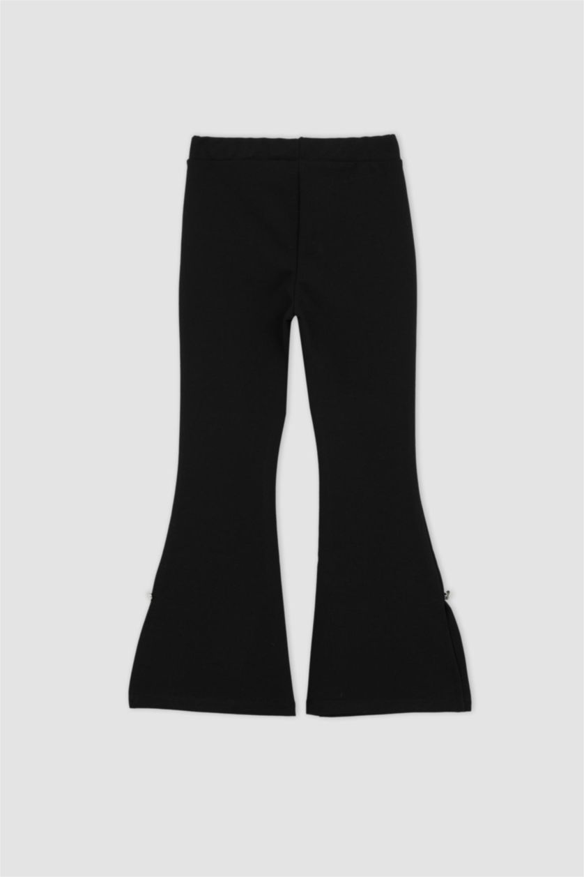 FILLES Noir Pantalon Évasé Pour Fille
