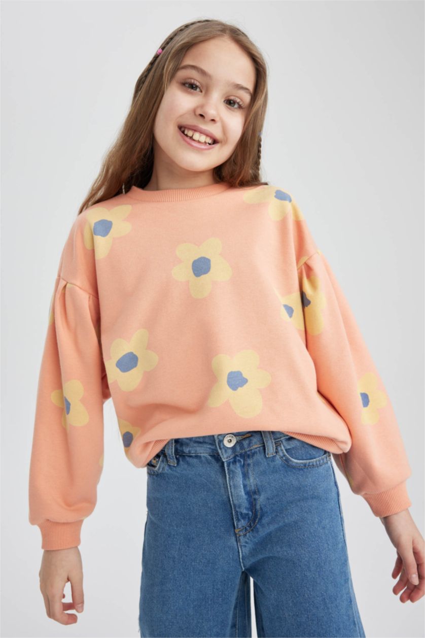 GIRLS & TEENS Salmon Girl Relax Fit Sweatshirt