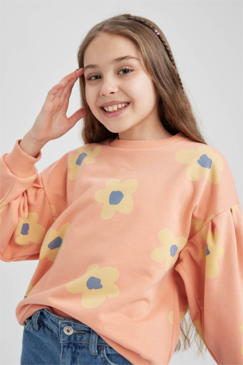 GIRLS & TEENS Salmon Girl Relax Fit Sweatshirt