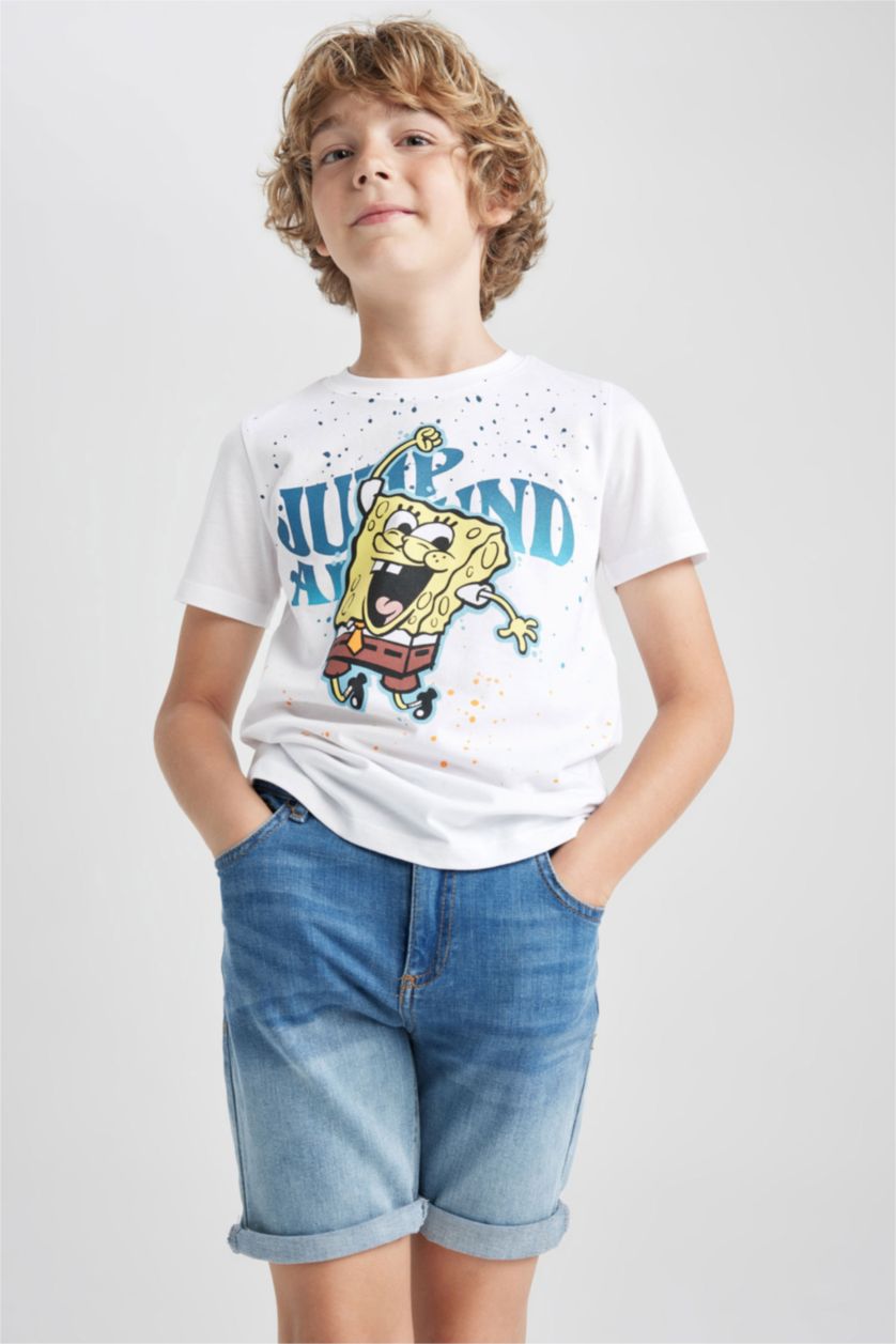 BOYS & TEENS Dark Blue Boy Jean Shorts