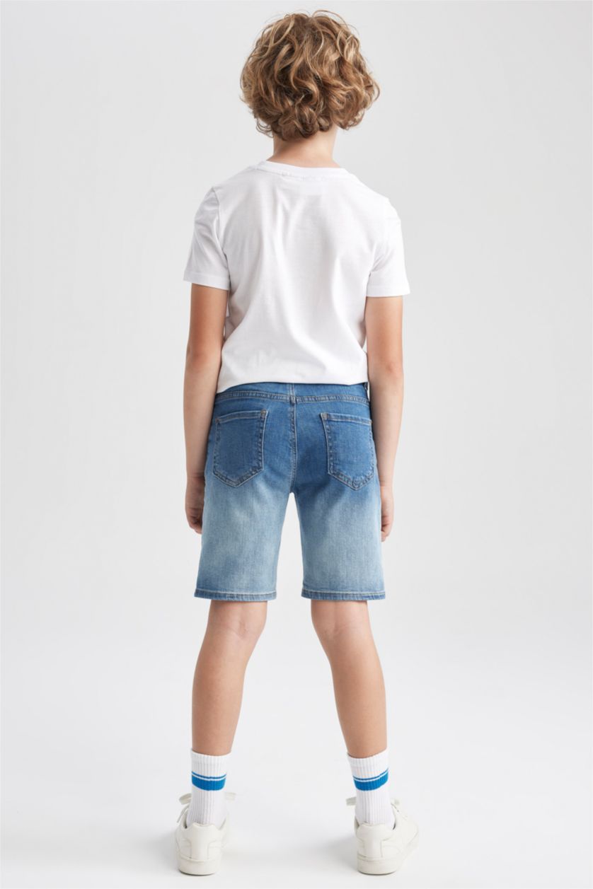 BOYS & TEENS Dark Blue Boy Jean Shorts