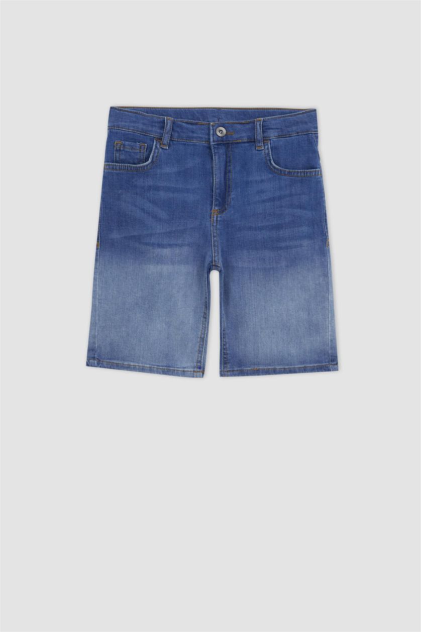 BOYS & TEENS Dark Blue Boy Jean Shorts
