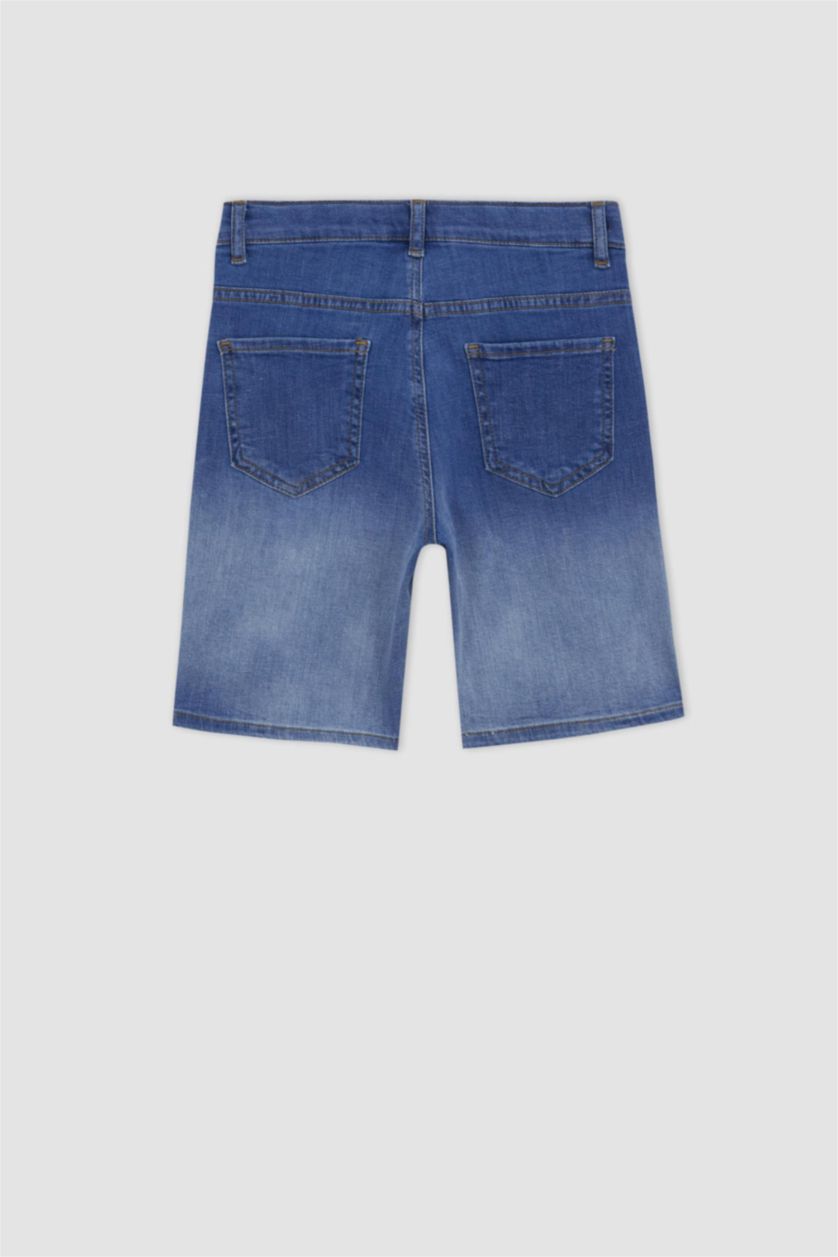BOYS & TEENS Dark Blue Boy Jean Shorts
